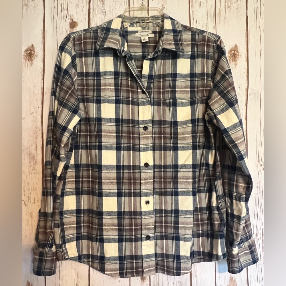L.L. Bean button down top size small relaxed fit